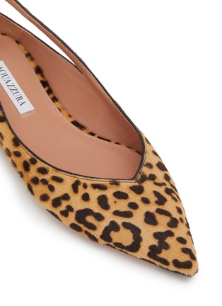 Detail View - Click To Enlarge - AQUAZZURA - Sheeva Skimmer Leather Flats