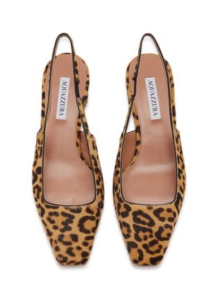 Detail View - Click To Enlarge - AQUAZZURA - Ginza 35 Leather Slingback Pumps