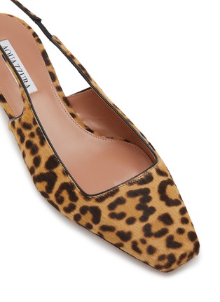 Detail View - Click To Enlarge - AQUAZZURA - Ginza 35 Leather Slingback Pumps