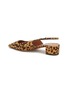  - AQUAZZURA - Ginza 35 Leather Slingback Pumps