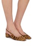 Figure View - Click To Enlarge - AQUAZZURA - Ginza 35 Leather Slingback Pumps