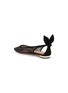  - AQUAZZURA - Bow Tie Mesh Suede Ballet Flats
