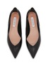 Detail View - Click To Enlarge - AQUAZZURA - Sheeva Skimmer Leather Flats