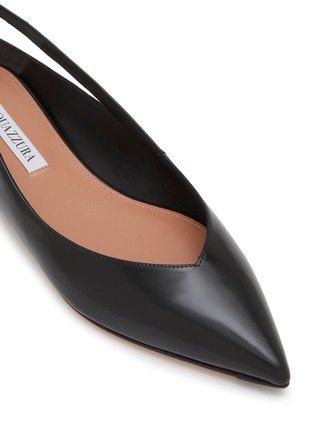 Detail View - Click To Enlarge - AQUAZZURA - Sheeva Skimmer Leather Flats