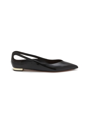 Main View - Click To Enlarge - AQUAZZURA - Sheeva Skimmer Leather Flats