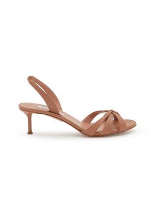 Main View - Click To Enlarge - AQUAZZURA - Tati 50 Nappa Sandals