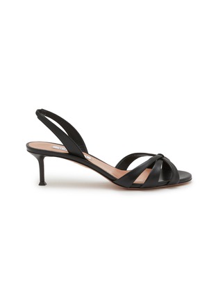 Main View - Click To Enlarge - AQUAZZURA - Tati 50 Nappa Sandals