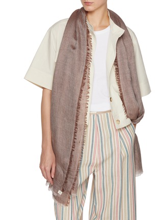 Figure View - Click To Enlarge - LANE'S - The New H Modal Silk Cashmere Shawl