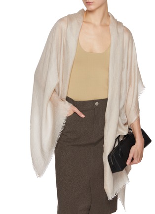 Figure View - Click To Enlarge - LANE'S - The New H Modal Silk Cashmere Shawl