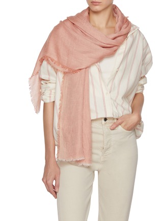 Figure View - Click To Enlarge - LANE'S - The New H Modal Silk Cashmere Shawl