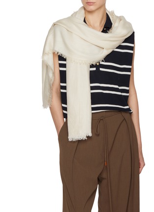 Figure View - Click To Enlarge - LANE'S - The New H Modal Silk Cashmere Shawl
