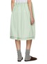 Back View - Click To Enlarge - PRADA - Pleated Knee Length Cotton Skirt