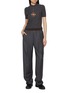 Figure View - Click To Enlarge - PRADA - Short Sleeve Pendant Knit Top