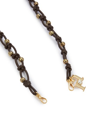 Detail View - Click To Enlarge - ROSANTICA - Opulenza Leather Phone Strap