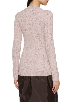 Back View - Click To Enlarge - PRADA - Long Sleeve Ribbed Knit Cardigan