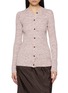 Main View - Click To Enlarge - PRADA - Long Sleeve Ribbed Knit Cardigan