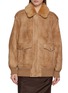 Main View - Click To Enlarge - PRADA - Chunky Shearling Collar Jacket