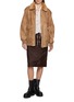 Figure View - Click To Enlarge - PRADA - Chunky Shearling Collar Jacket