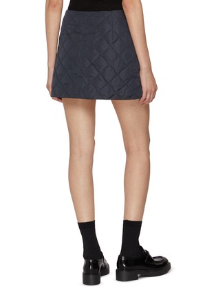 Back View - Click To Enlarge - PRADA - Quilted Re-Nylon Mini Skirt