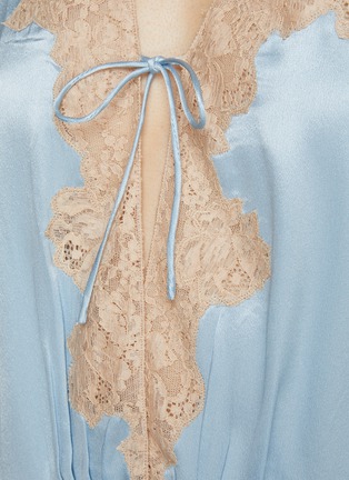  - PRADA - Lace Trim Silk Satin Dress