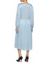 Back View - Click To Enlarge - PRADA - Lace Trim Silk Satin Dress