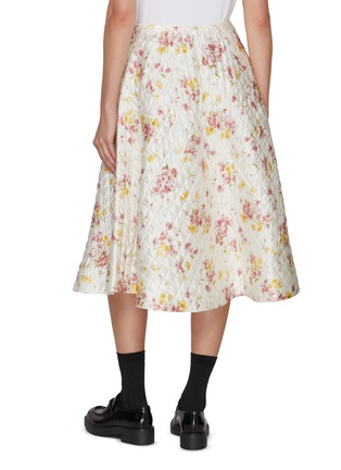 Back View - Click To Enlarge - PRADA - Liberty Floral Quilted Silk Skirt