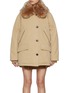 Main View - Click To Enlarge - PRADA - Fur Collar Cotton Puffer Jacket