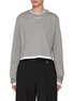 Main View - Click To Enlarge - PRADA - Long Sleeve Contrast Cotton Jersey T-Shirt