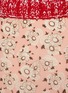  - PRADA - Contrast Knit Waist Floral Midi Skirt