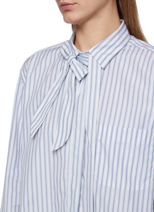  - PRADA - Striped Cropped Shirt