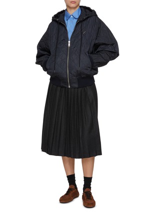 Figure View - Click To Enlarge - PRADA - Hooded Re-Nylon Jacket