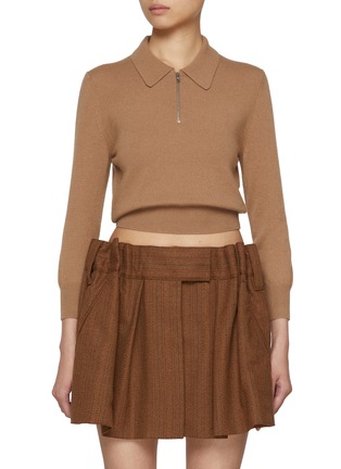 Main View - Click To Enlarge - PRADA - Polo Cashmere Knit Top