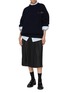 Figure View - Click To Enlarge - PRADA - Safety Pin Chunky Wool Cashmere Knit Sweater
