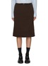 Main View - Click To Enlarge - PRADA - Drawstring Waist Cotton Midi Skirt