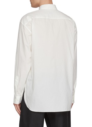 Back View - Click To Enlarge - DRIES VAN NOTEN - Long Sleeve Floral Print Cotton Poplin Shirt