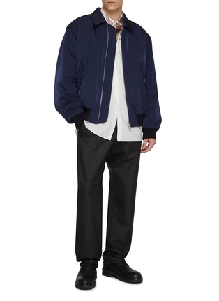 Figure View - Click To Enlarge - DRIES VAN NOTEN - Long Sleeve Floral Print Cotton Poplin Shirt
