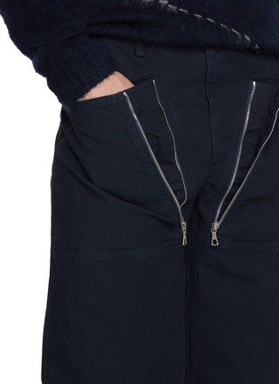  - DRIES VAN NOTEN - Pexior Zip Detail Compact Cotton Pants