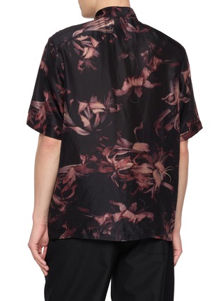Back View - Click To Enlarge - DRIES VAN NOTEN - Clasen Flower Print Silk Shirt