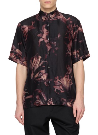 Main View - Click To Enlarge - DRIES VAN NOTEN - Clasen Flower Print Silk Shirt