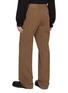 Back View - Click To Enlarge - DRIES VAN NOTEN - Belted Layered Twill Cotton Pennine Pants
