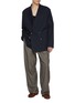 Figure View - Click To Enlarge - DRIES VAN NOTEN - Caplans Double Breasted Cotton Wool Blazer