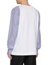 Back View - Click To Enlarge - DRIES VAN NOTEN - Contrast Striped Sleeve Heston Cotton T-Shirt