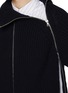  - DRIES VAN NOTEN - Monty Zip Up Ribbed Wool Sweater