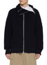 Main View - Click To Enlarge - DRIES VAN NOTEN - Monty Zip Up Ribbed Wool Sweater