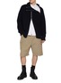 Figure View - Click To Enlarge - DRIES VAN NOTEN - Monty Zip Up Ribbed Wool Sweater