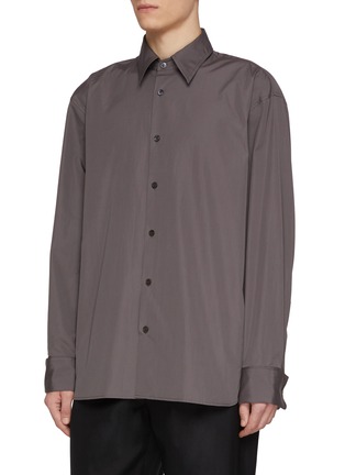 Detail View - Click To Enlarge - DRIES VAN NOTEN - Croomd Embroidered Cotton Shirt