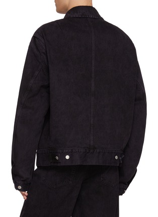 Back View - Click To Enlarge - DRIES VAN NOTEN - Veperny Dark Wash Denim Jacket
