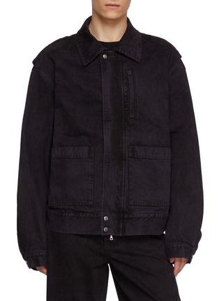 Main View - Click To Enlarge Main View - Click To Enlarge - DRIES VAN NOTEN - Veperny Dark Wash Denim Jacket