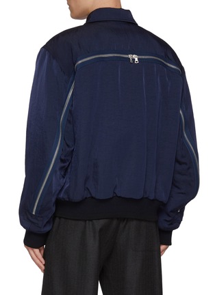 Back View - Click To Enlarge - DRIES VAN NOTEN - Water Repellent Nylon Bomber Jacket