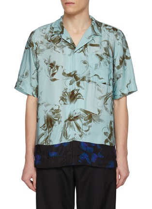 Main View - Click To Enlarge - DRIES VAN NOTEN - Carltone Nerine Flower Border Print Shirt